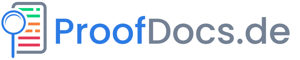 ProofDocs.de - Arbeitsdokumente analysieren, verbessern und erstellen